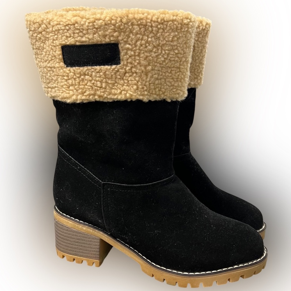Black Suede Boots !